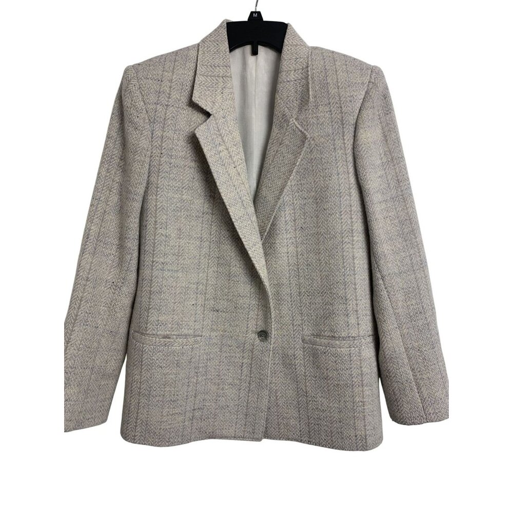 Hyde Point Fashion 8M Wool Strip Button Blazer‎ Winter